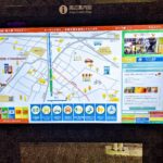 千歳船橋駅前に大きな周辺案内図が