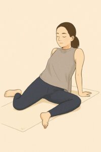 着座膝倒しテスト
