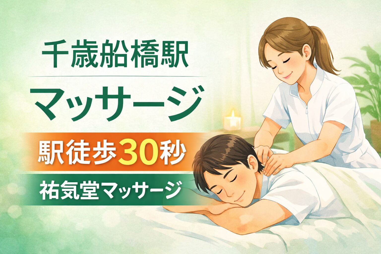 千歳船橋駅マッサージ｜駅徒歩30秒の祐気堂マッサージ