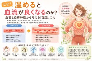 なぜ温めると血流が良くなるのか?血管と自律神経からわかりやすく解説