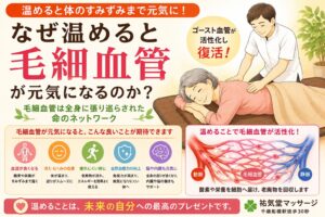 なぜ温めると毛細血管が元気になるのか？｜ゴースト血管と血流改善の仕組みをわかりやすく解説