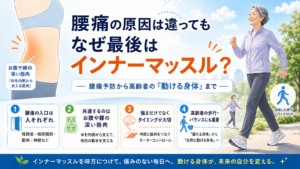 腰痛の原因は違っても、なぜ最後はインナーマッスルなのか？ 高齢者の「動ける身体」にも大切な理由