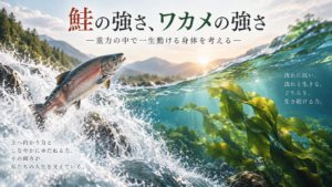 鮭の強さ、ワカメの強さ―重力の中で一生動ける身体を考える【前編】