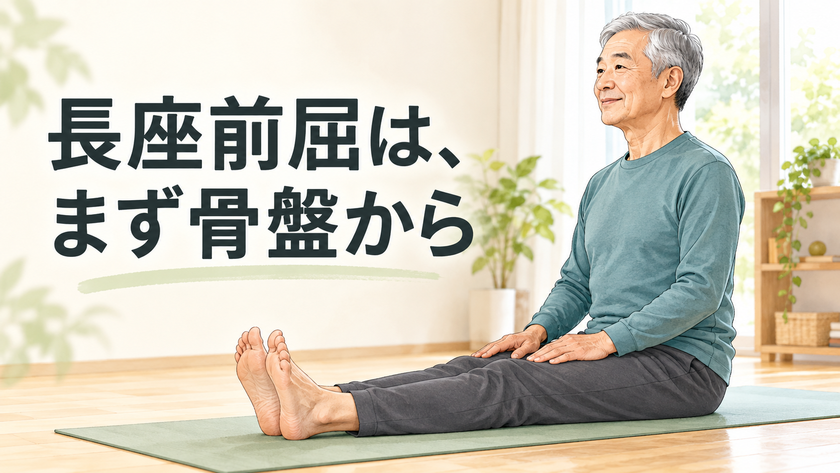 令和の真向法 第8弾-3|長座前屈は、まず骨盤から動かしてみましょう